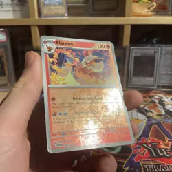 Pokemon Card Flareon Scarlet & Violet 151 Reverse Holo Rare 136/165 LP - Image 3
