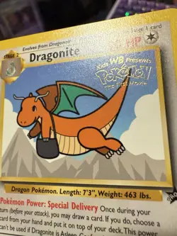 Dragonite (Movie Promo) 5 WoTC WB Stamped Black Star Promo Pokemon Card NM - Image 2