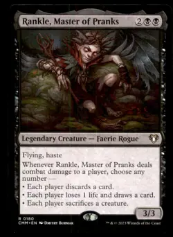 Rankle, Master of Pranks LP Light Play Throne of Eldraine MTG [11181] - Image 1