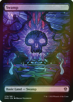 MTG Swamp (279) Full Art Foil ** Dominaria United ** English - Image 1