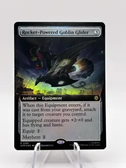 Rocket-Powered Goblin Glider 0281 Foil Extended Art Marvel's Spider-Man MTG NM - Image 1