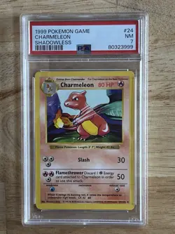 Pokemon TCG Charmeleon Base Set, Shadowless Uncommon Card 24/102 - Image 1