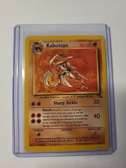 KABUTOPS 1999 Pokemon Fossil (Unlimited) # 24/62 - LP - VTG - Image 2
