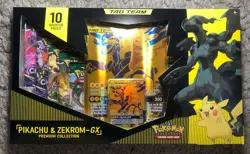 Pokemon TCG Pikachu and Zekrom GX Tag Team Premium Collection Box - Sealed - Image 1