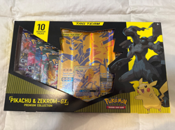 Pokemon TCG Pikachu and Zekrom GX Tag Team Premium Collection Box - Sealed - Image 1