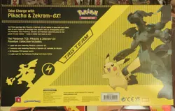 Pokemon TCG Pikachu and Zekrom GX Tag Team Premium Collection Box - Sealed 820650809910 - Image 2