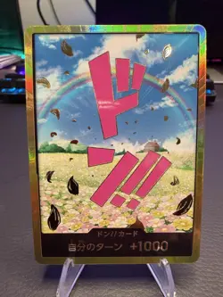 DON !! Card (Rebecca) Gold Frame Premium ONE PIECE Card The Best PRB01 Japanese - Image 1