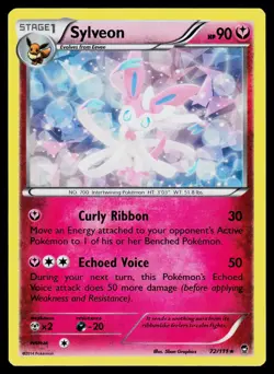 Sylveon Furious Fists 72/111 Cracked Ice Holo Exclusive 2014 Pokemon Card - Image 1