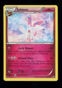 Sylveon 72/111 Rare Non Holo XY Furious Fists Pokemon Card 2014 LP - Image 1