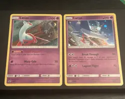 Latias SM87 & Latios SM88 Sun & Moon Holo Promo Pokemon TCG Card SWIRL IN HOLO - Image 1
