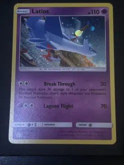 Latias SM87 & Latios SM88 Sun & Moon Holo Promo Pokemon TCG Card SWIRL IN HOLO - Image 2