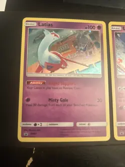 Latias SM87 & Latios SM88 Sun & Moon Holo Promo Pokemon TCG Card SWIRL IN HOLO - Image 5
