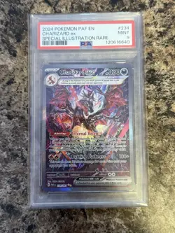 Pokemon TCG Charizard EX Scarlet & Violet Paldean Fates Holo Card 234/091 PSA 9 - Image 1