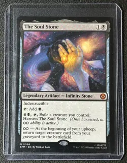 THE SOUL STONE MAGIC THE GATHERING MTG #M0066 MARVEL SPIDERMAN - Image 1