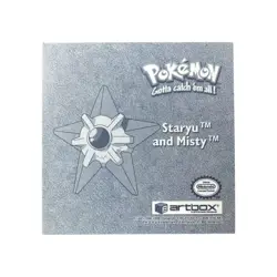 Pokemon Series 1 Staryu & Misty Prism Sticker | Pr15 - Artbox Nintendo 1999 | NM - Image 2