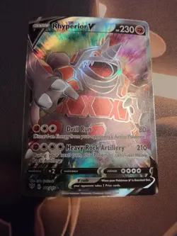 Rhyperior V (Full Art) 181/189 Swsh03: Darkness Ablaze Holo-NM - Image 1