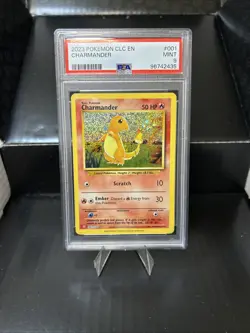 PSA 9 Charmander 001/034 Trading Card Game Classic Holo - Image 1