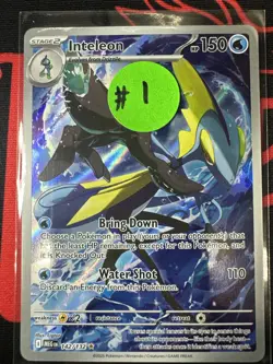 Inteleon Illustration Rare IR Pokemon TCG Mega Evolutions 142/132 NM/M Condition - Image 2