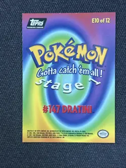 Dratini E10 Of 12 Topps Black Label Non Foil Pokemon Card - Image 2