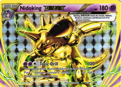 Pokemon TCG Evolutions Holo Card Nidoking Break 46/108 VLP - Image 1