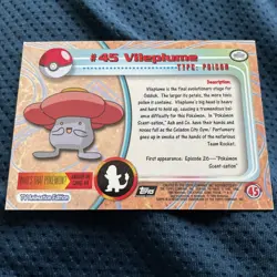 2000 Topps Pokemon Vileplume #45 Foil HOLO Card Pokemon TV Animation Edition - Image 2