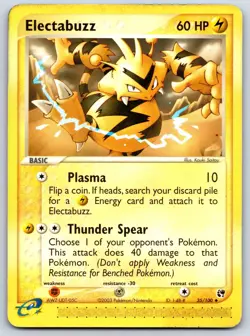 Electabuzz - EX Sandstorm 35/100 Vintage Kouki Saitou Pokemon Card MP - Image 1