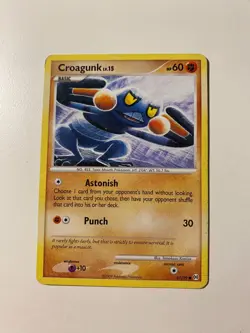Croagunk 61/99 Platinum Arceus Pokemon Card TCG non holo - Image 1