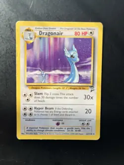 Pokemon TCG Dragonair Base Set 2 Rare Card 22/130 - Image 1