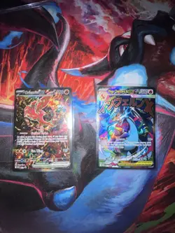 Mega Charizard X Ex & Oricorio Ex Promo Card Mega Charizard UPC NM-MINT - Image 1
