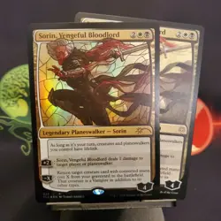 Sorin, Vengeful Bloodlord (Stained Glass) Secret Lair Foil +BONUS Normal Art - Image 1