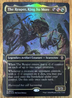 MTG: Lorwyn Eclipsed Commander, The Reaper, King No More - Borderless Foil - Image 1