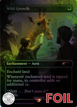 MTG Wild Growth (Rainbow) (7049) | NM Foil | Secret Lair Last of Us {SLD} - Image 1
