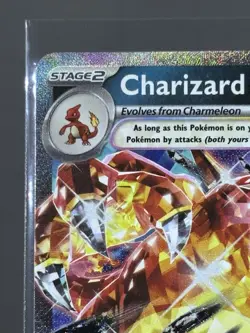 Pokemon TCG Charizard EX Holo Double Rare Scarlet & Violet Obsidian Flames NM - Image 2