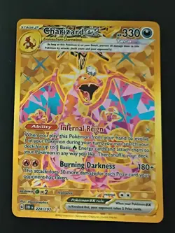 Pokemon Charizard EX 228 Obsidian Flames Scarlet And Violet Never Played Holo - Image 1