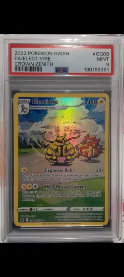 Pokemon TCG Electivire GG08/GG70 Crown Zenith: Galarian Gallery Holo Mint PSA 9 - Image 4