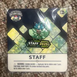 Pokemon SEALED 2025 North America International Championships NAIC STAFF Pin!! - Image 1
