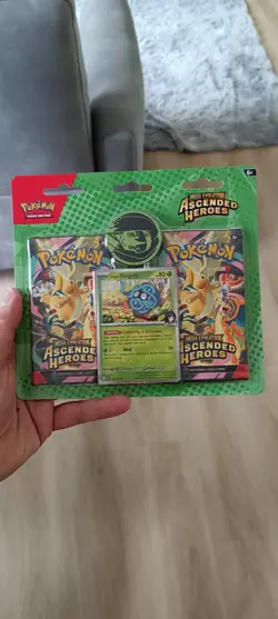 Pokemon TCG Ascended Heroes 2 Pack Blister Erika’s Tangela Sealed IN HAND UK - Image 1