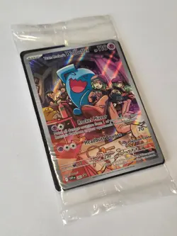 Team Rocket's Wobbuffet SVP203 Destined Rivals Pokemon Center Stamp Sealed Promo - Image 1