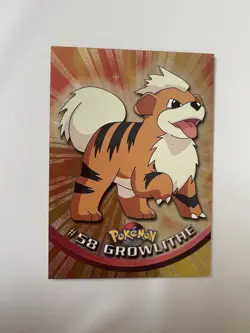 2000 Topps Chrome Pokemon #58 Growlithe NM/M - Image 1