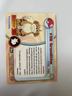 2000 Topps Chrome Pokemon #58 Growlithe NM/M - Image 2