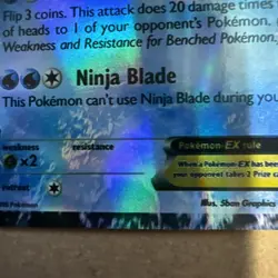 Pokemon TCG Ash-Greninja-EX XY XY133 Holo Promo 2016 - Image 3