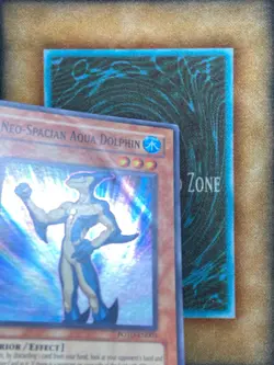 Yugioh Neo-Spacian Aqua Dolphin POTD-EN003 Super Rare MP - Image 2