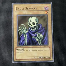 Yu-Gi-Oh! Yugioh Skull Servant LOB-004 1st Edition Asian English - Image 1