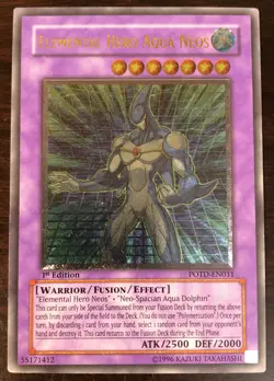 Elemental Hero Aqua Neos POTD-EN031 YuGiOh! ULTIMATE RARE 1st Edition NM x1 NEW - Image 1