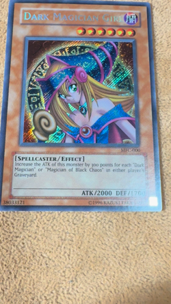 🔥 YUGIOH Dark Magician Girl MFC-000 SECRET RARE ORIGINAL Magician's Force LP/NM - Image 2