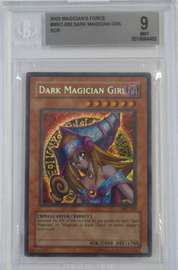 2003 YuGiOh DARK MAGICIAN GIRL MFC-000 (BGS 9 MINT) - Secret Rare - Image 1