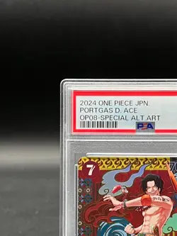 PSA 10 Ace OP02-013 SR SP Alt Art Two Legends OP-08 ONE PIECE Card Japanese - Image 2