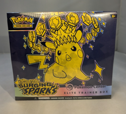 Surging Sparks Pokemon Center Elite Trainer Box ETB Factory Sealed New - Image 1