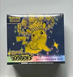 Surging Sparks ETB Pokemon Center Elite Trainer Box Brand New & Factory Sealed - Image 1