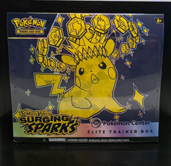 Surging Sparks ETB Pokemon Center Elite Trainer Box Brand New & Factory Sealed - Image 1